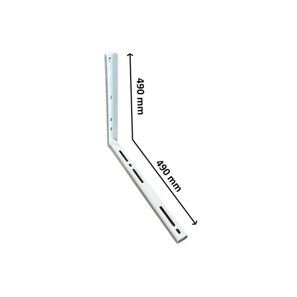 Nosač plastificirano pocinčani srednji 49x49 Zn+PL s prorezom-1