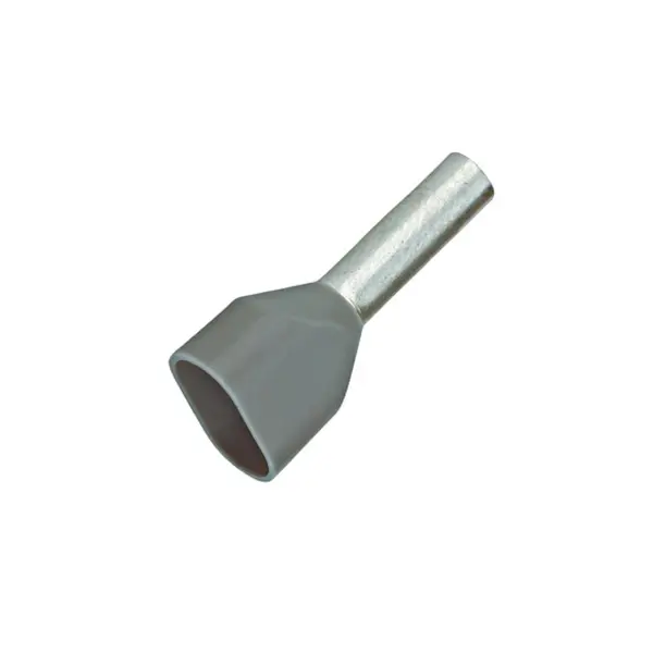 TULJAK Izolirani završni za kablove sivi 2x0.75mm/8mm-0