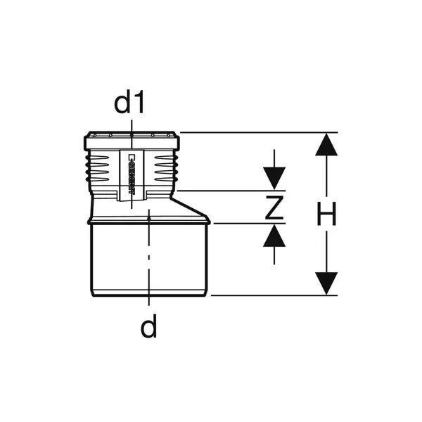 GEBERIT Silent-PP Redukcija eks 110/75-3