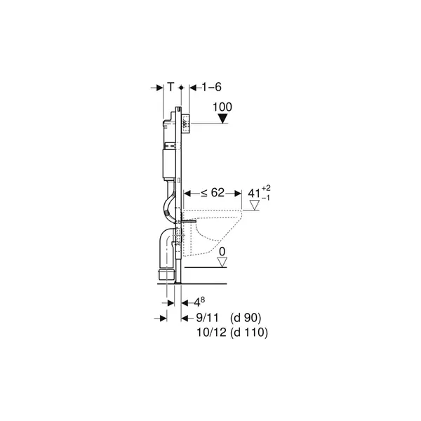 GEBERIT Vodokotlić ugradbeni VEL.DUOFIX BASIC  A06800-2