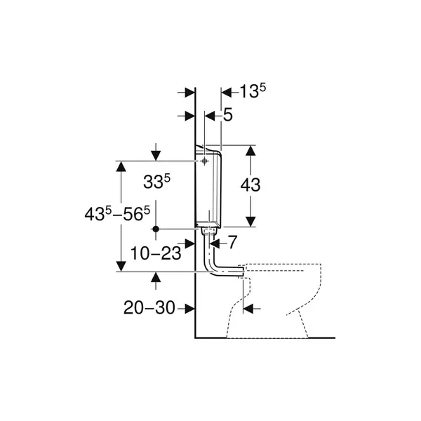 GEBERIT Vodokotlić AP116 PLUS 6L niskomontažni-2