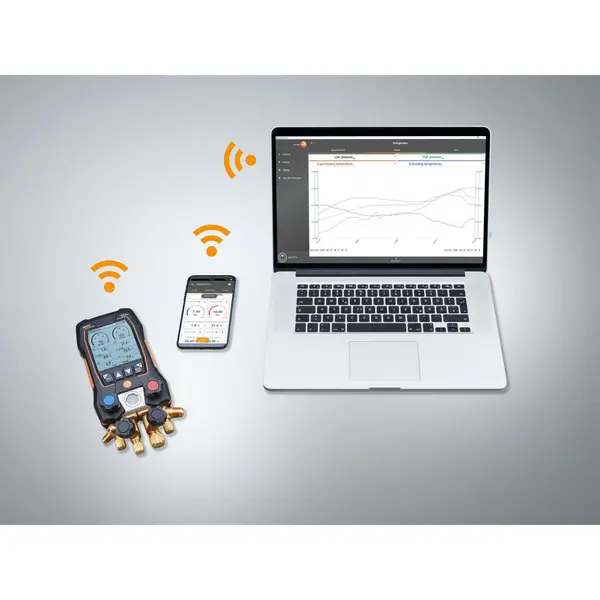 TESTO Manometar digitalni pametni set t557 bežična vakuumska sonda-3