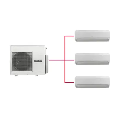 HITACHI Klima Multi RAM-70NYP4E + 3 unutarnje jedinice Mokai 3,5 kW