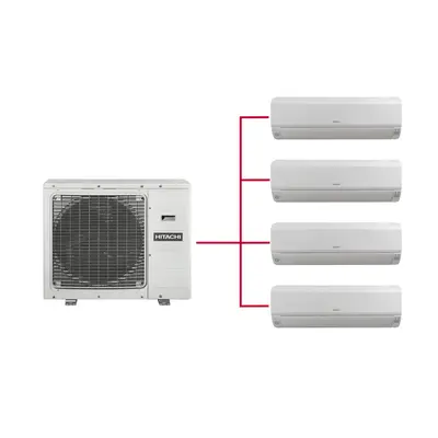 HITACHI Klima Multi RAM-90NYP5E + 4 unutarnje jedinice Mokai 3,5kW