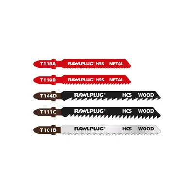 CROVERG Set listova za ubodne pile Rawplug RT-JSB-MW1AS (5kom)