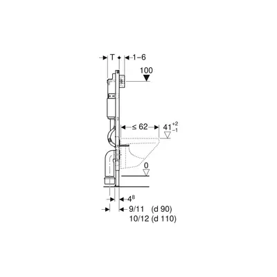 GEBERIT Vodokotlić ugradbeni VEL.DUOFIX BASIC  A06800-2