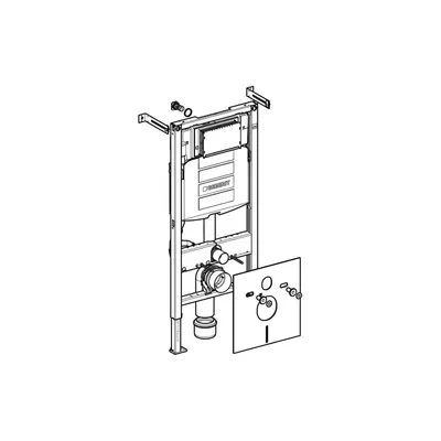 GEBERIT Vodokotlić duo-fix komt.element za wc 112 cm-2
