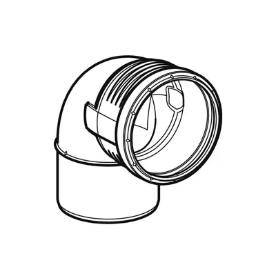 GEBERIT Silent-PP luk fi 125 87,5°-2