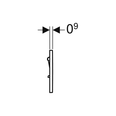 GEBERIT Tipka SIGMA01, za pisoar, krom sjaj-3