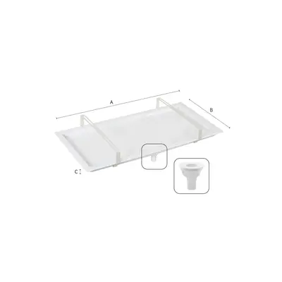 VECAMCO Tavica za kondenzat vanjske jedinice 790x390x30
