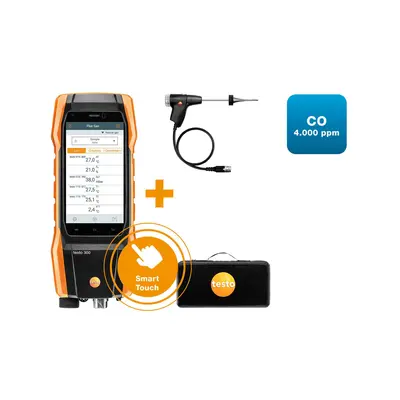 TESTO Analizator dimnih plinova 300 Set 1 (O2, CO do 4,000 čestica u minuti)-0
