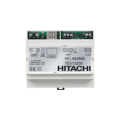 HITACHI Sučelje Modbus za upravljanje do 16 unutarnjih jedinica HC-A16MB